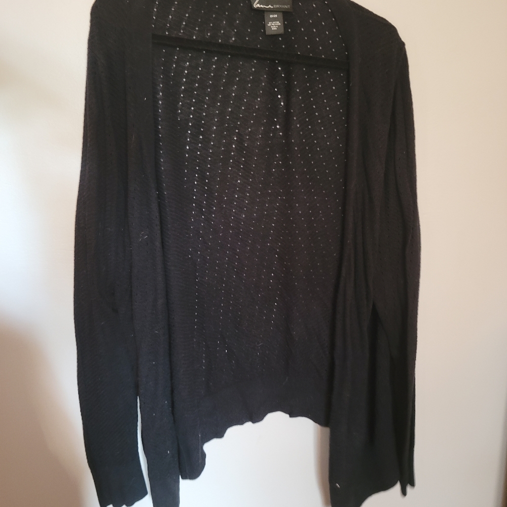 Black cardigan